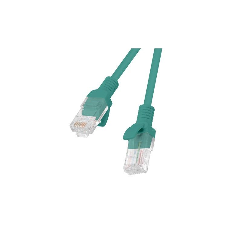 Lanberg PATCHCORD KAT.6 UTP 2M ZIELONY FLUKE PASSED LANBERG 10-PACK
