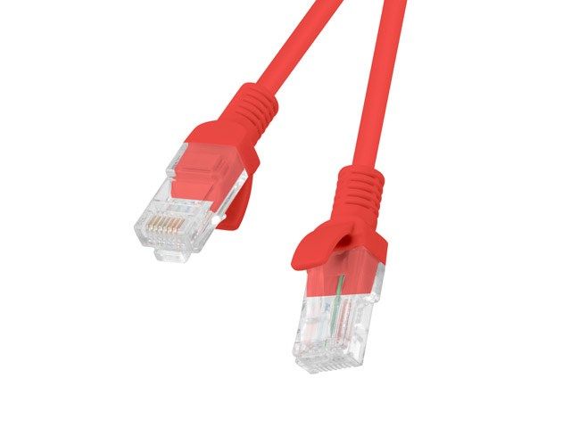 Lanberg PCU6-20CC-0100-R networking cable Red 1 m Cat6 U/UTP (UTP)