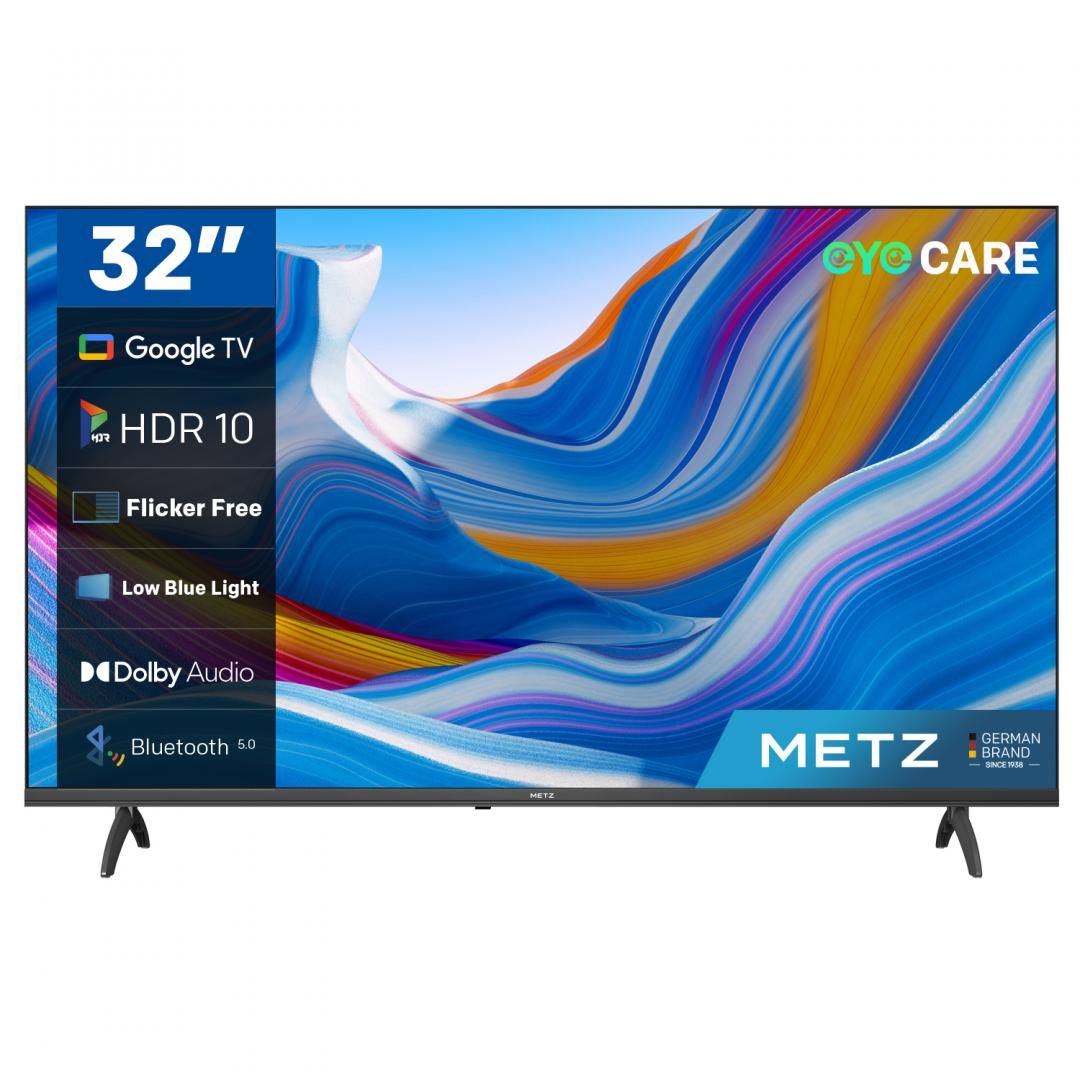 Televizor METZ LED 32MTE6000, 80 cm, Smart Google TV , HD, Clasa E (Brand German)
