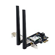 ASUS PCE-BE6500 Wifi  Bluetooth 5.4, WI-FI 7, 2.4GHz / 5GHz / 6GHz, greutate: 51.6G, 2 x Antene externe, PCI-Express x 1.