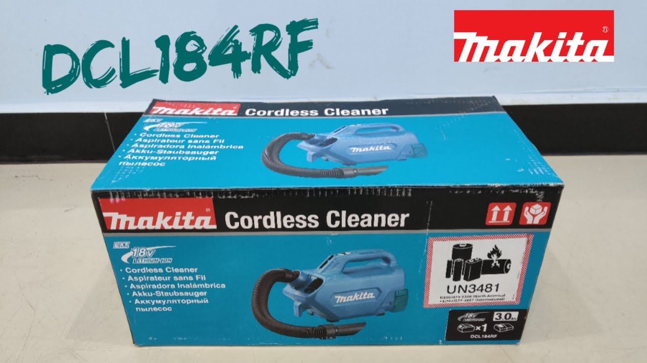 Makita Vacuum Cleaner 18V DCL184RF LXT with 1x3.0Ah battery
