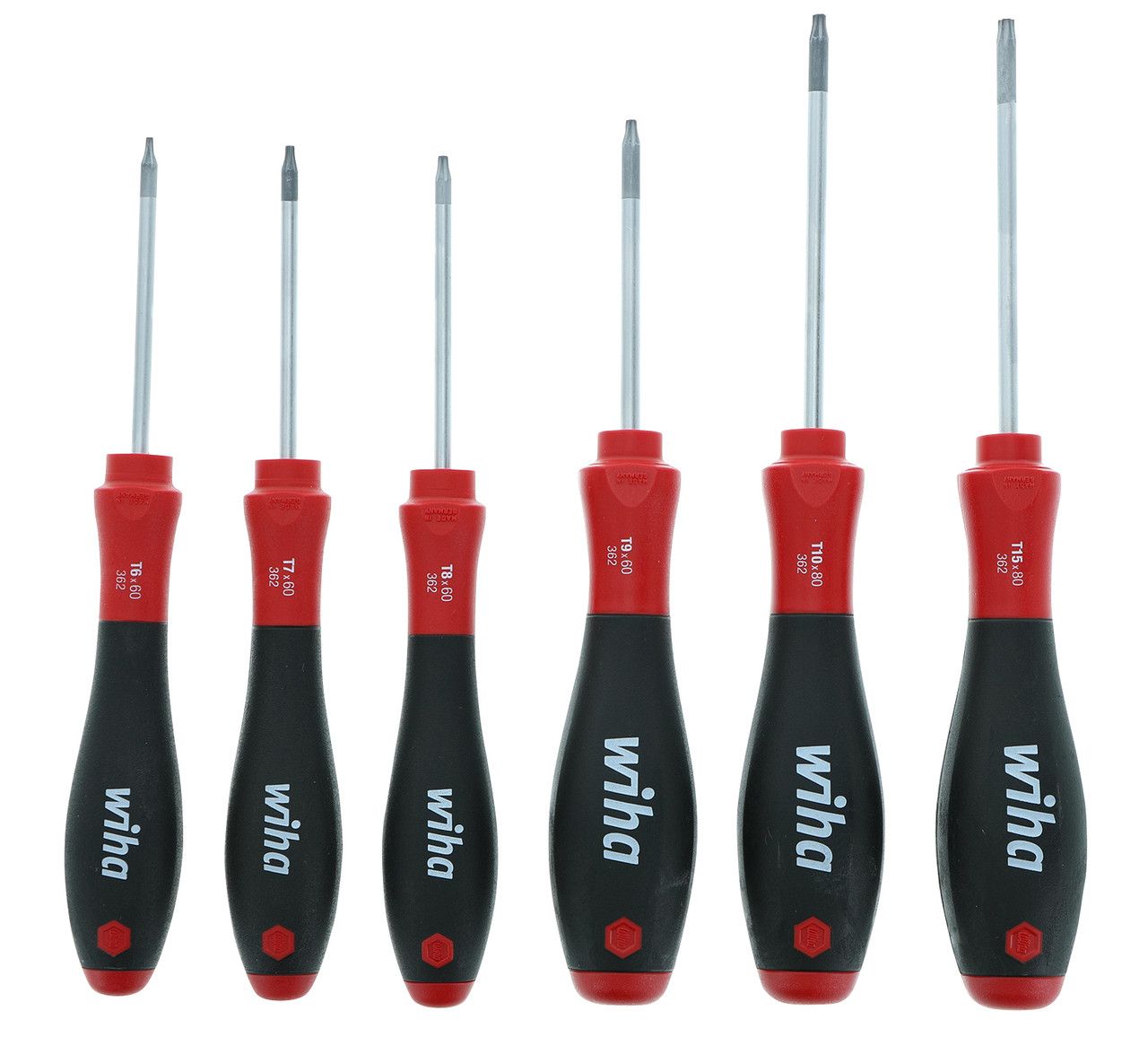 Softfinish screwdrivers set flathead and Phillips  6 pieces