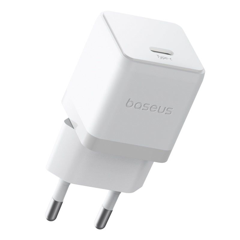 INCARCATOR retea Baseus Palm, Quick Charge 20W, 1 x USB Type-C 5V/3.0A, include cablu USB Type-C la USB Type-C 1m, alb  P10111602213-01  (timbru verde 0.18 lei) - 6932172677428