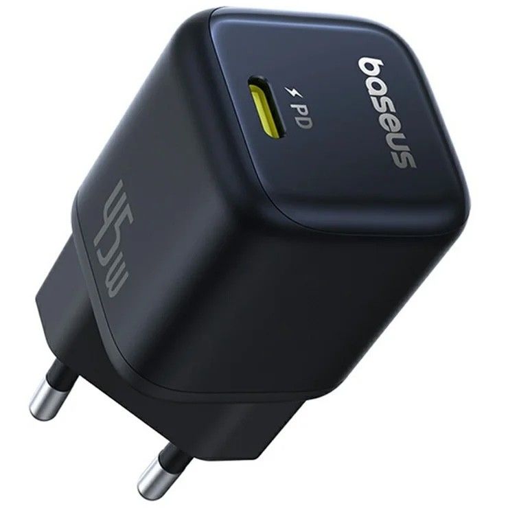 INCARCATOR retea Baseus PicoGo GaN, Quick Charge 45W, 1 x USB Type-C 5V/3.0A, negru  P10176800123-00  (timbru verde 0.18 lei) - 6932172678364