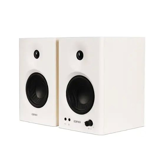 BOXE EDIFIER 2.0, RMS:  42W (2 x 21W), studio monitor, volum, bass, treble, intrare jack 6.35 TRS balanced, RCA, iesire casti, white,  MR4-W   (timbru verde 11.00 lei)