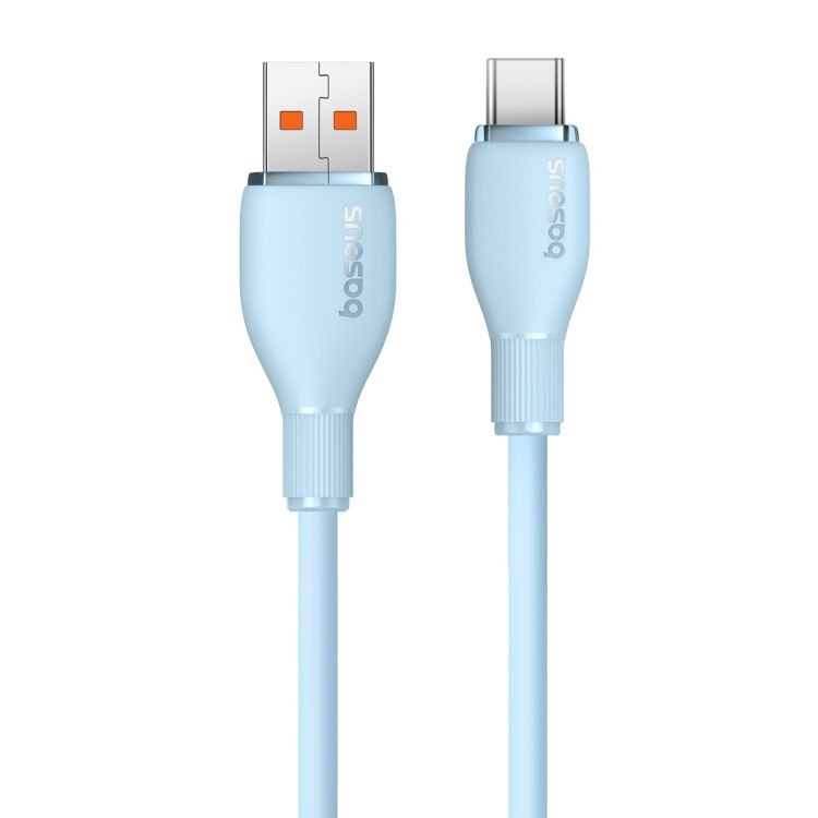 CABLU alimentare si date Baseus Pudding, Fast Charging Data Cable pt. smartphone, USB la USB Type-C 100W, 1.2m, albastru  P10355703311-B1  (timbru verde 0.08 lei) - 6932172650179