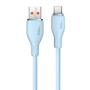 CABLU alimentare si date Baseus Pudding, Fast Charging Data Cable pt. smartphone, USB la USB Type-C 100W, 1.2m, albastru  P10355703311-B1  (timbru verde 0.08 lei) - 6932172650179