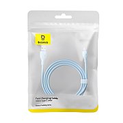 CABLU alimentare si date Baseus Pudding, Fast Charging Data Cable pt. smartphone, USB la USB Type-C 100W, 1.2m, albastru  P10355703311-B1  (timbru verde 0.08 lei) - 6932172650179