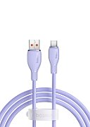 CABLU alimentare si date Baseus Pudding, Fast Charging Data Cable pt. smartphone, USB la USB Type-C 100W, 2m, violet  P10355703511-B4  (timbru verde 0.08 lei) - 6932172652920