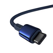 CABLU alimentare si date Baseus Tungsten, Fast Charging Data Cable pt. smartphone, USB Type-C la USB Type-C 100W, 1m, albastru  P10319800321-03  (timbru verde 0.08 lei) - 6932172655594