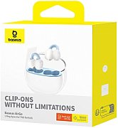 CASTI Baseus AirGo 1 Ring Open-Ear, pt smartphone, wireless, bluetooth 5.3, microfon pe casca, 25 ore durata baterie, cablu inclus USB la Type-C 0.3m, alb  A00069201223-00  (timbru verde 0.18 lei) - 6932172655341