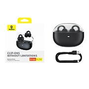 CASTI Baseus AirGo 1 Ring Open-Ear, pt smartphone, wireless, bluetooth 5.3, microfon pe casca, 25 ore durata baterie, cablu inclus USB la Type-C 0.3m, negru  A00069201113-00  (timbru verde 0.18 lei) - 6932172655334