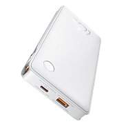 POWER BANK Baseus Airpow lite, 10000mAh, 22.5W, 1 x USB 1 cablu x USB Type-C, 1 cablu x Iphone Lightning, total 3A, alb,  P10067501213-00  (timbru verde 0.98 lei) - 6932172652616