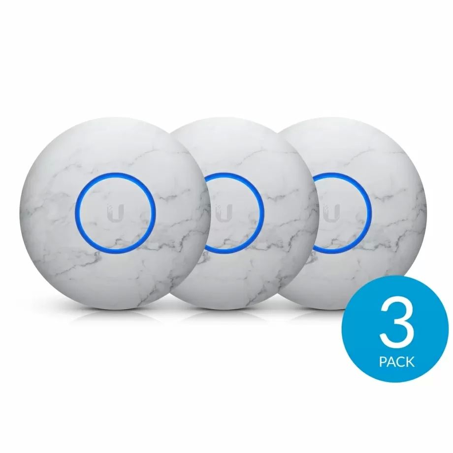 Ubiquiti NHD-COVER-MARBLE-3 | Overlay | for UAP-NANOHD UniFi Nano HD  marble texture (3 pieces)