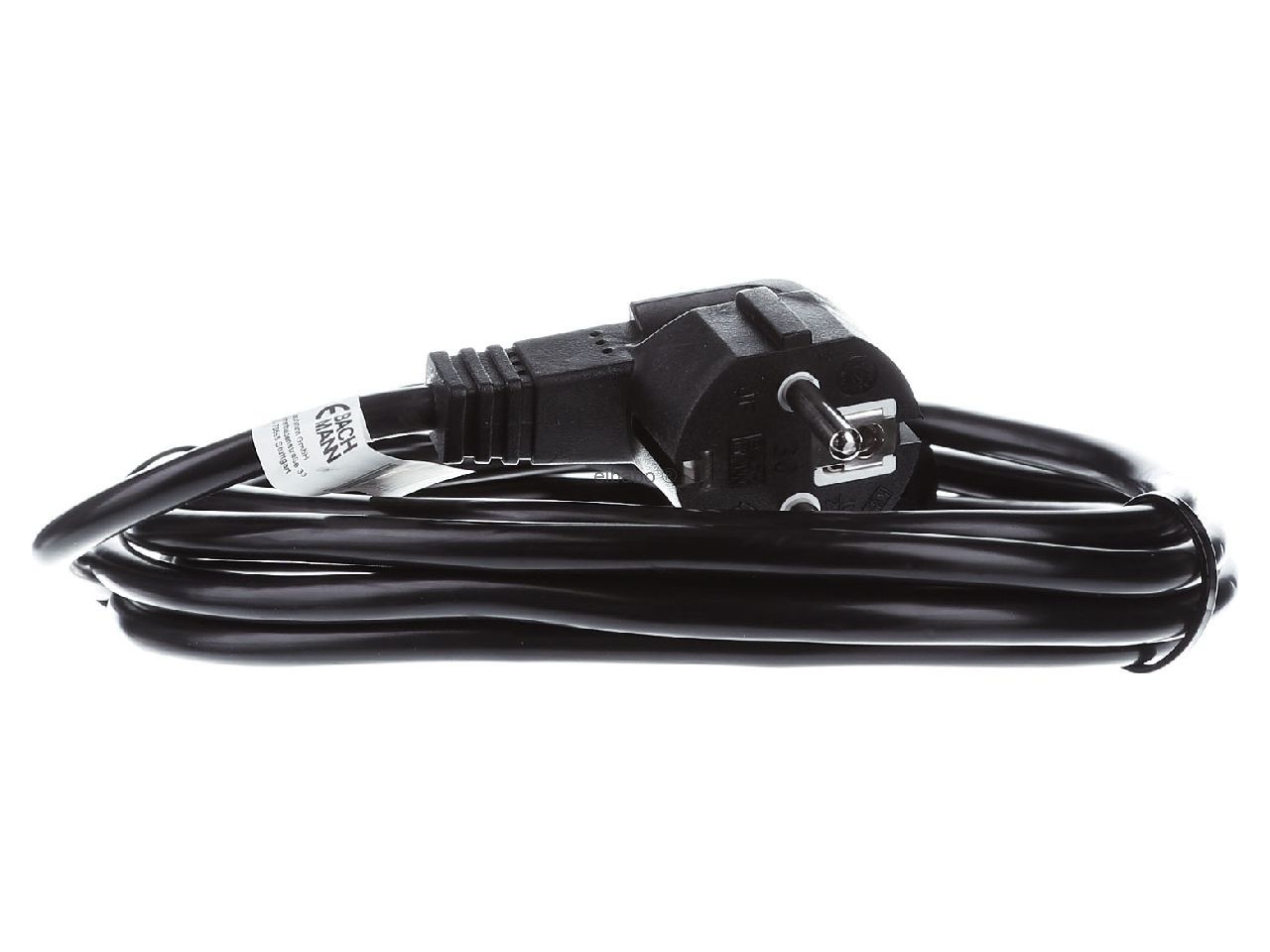 Cordon de alimentare monitor, PC, UPS conector C13 (mama) - Schuko (tata), 3m, negru