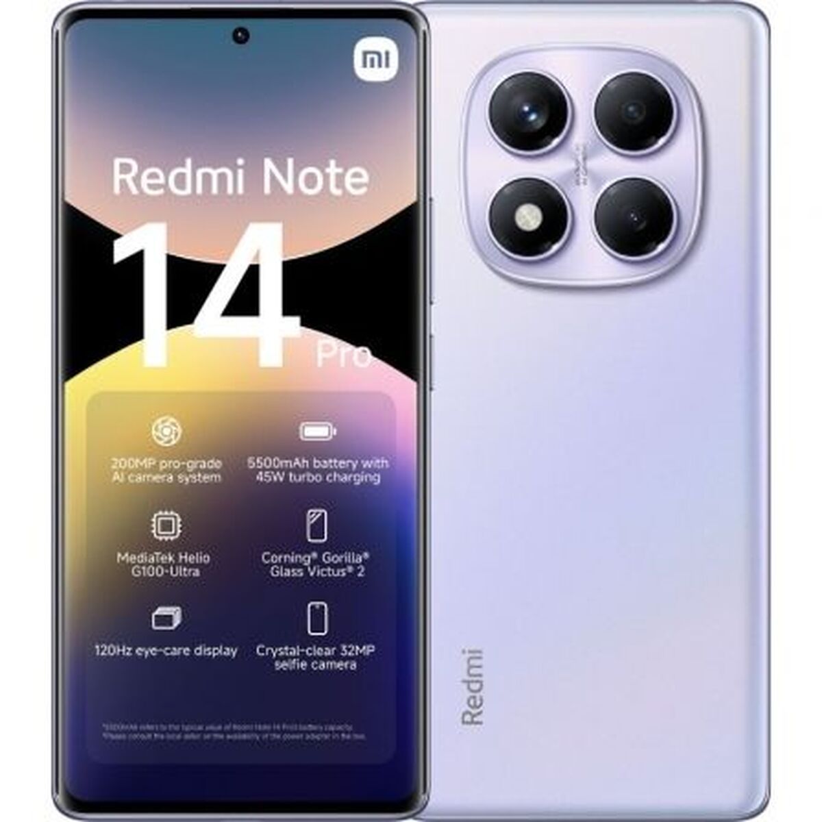 Xiaomi Redmi Note 14 Pro 4G Dual Sim 8+256GB aurora purple
