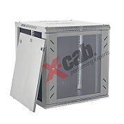 Cabinet metalic de perete 19”, tip rack wallmount, 12U 600x450 mm, Xcab S Gri
