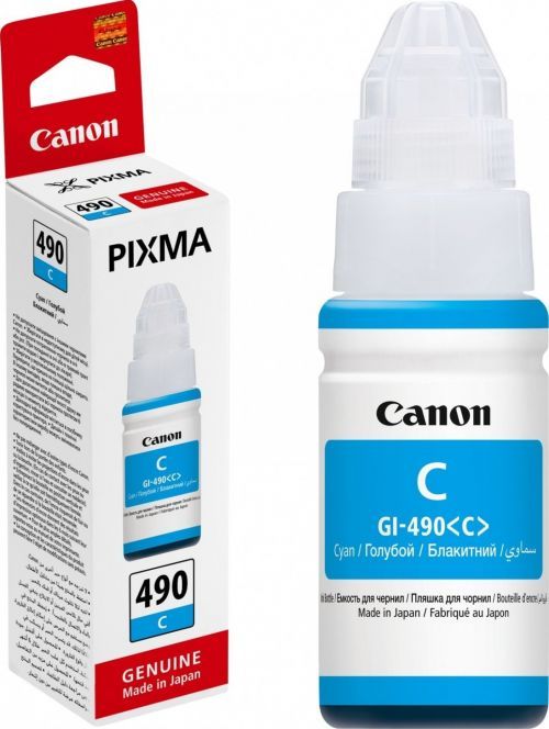 RESIGILAT: Flacon cerneala Canon 0664C001__RESX ,Albastru ,70 ml ,Original (GI490c) 