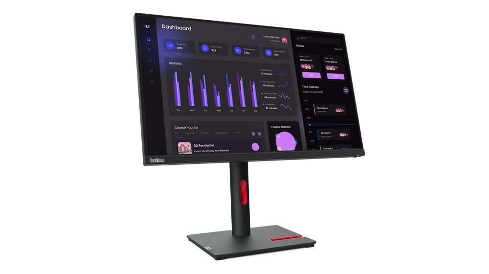 RESIGILAT: Monitor 23.8 inch Lenovo 63CFMATXEU 1920 x 1080 pixeli, 60 Hz