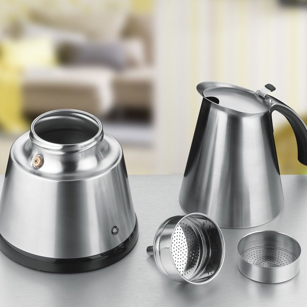 RESIGILAT: Rommelsbacher Espresso Machine Elpresso mini silver black EKO 364 E (EKO 364/E)