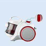 Midea Vacuum Cleaner | C5 MC01PLWH | Bagless | Power 700 W | Dust capacity 1.5 L | Baltas