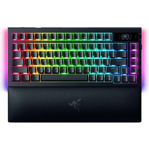 Mechanical Gaming Keyboard Razer | BlackWidow V4 Pro 75% | 4K Hz Wireless | US | Black | Orange Tactile Switches Gen-3 | Wireless connection