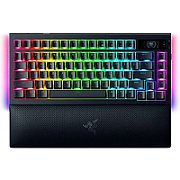 Mechanical Gaming Keyboard Razer | BlackWidow V4 Pro 75% | 4K Hz Wireless | US | Black | Orange Tactile Switches Gen-3 | Wireless connection