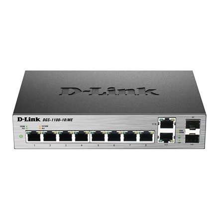 Switch D-Link DGS-1100-10/ME, 8 porturi 10,100,1000 Mbit/s