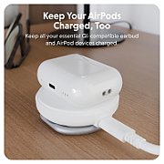 Targus HJ3310WHGL charger for portable devices Headphones  Smartphone  Smartwatch White USB Wireless charging Fast charging Indoor