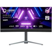 Monitor 34 inch Lorgar LRG-34MP1W180C-GY 3440 x 1440, 180 Hz