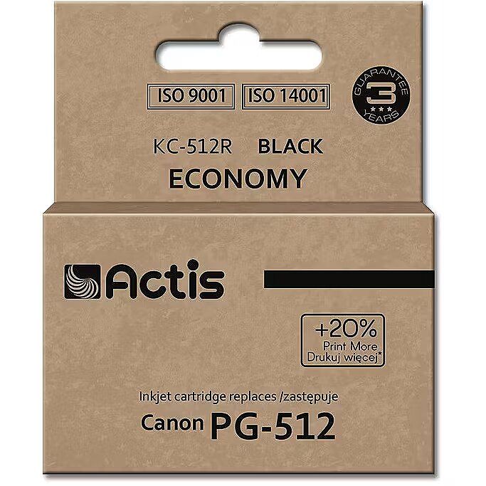 Actis KC-560 Canon printer ink  replacement PG-560XL Supreme 22ml black. Prints 50% more than the OEM.