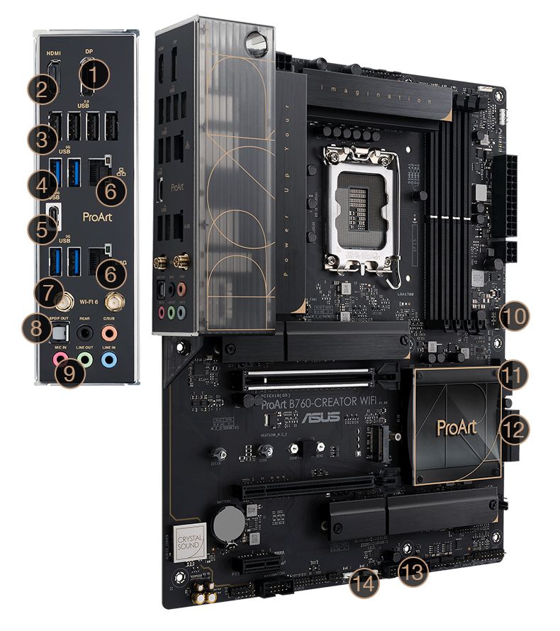 MB B760 S1700 ATX/PROART B760-CREATOR WIFI ASUS