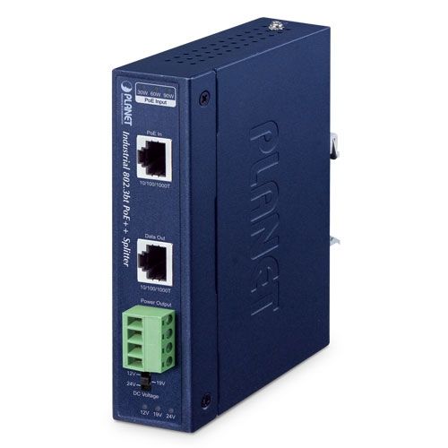 PLANET IPOE-173S separatoare de rețea Albastru Power over Ethernet (PoE) Suport