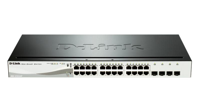 Switch D-Link DGS-1210-24P, 24 porturi 10 / 100 / 1000 MBs