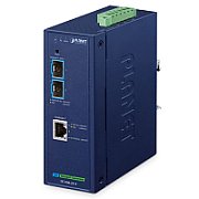 PLANET IP40 Industrial 2-Port convertoare media pentru rețea 10000 Mbit/s Albastru