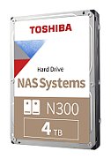 HDD NAS TOSHIBA N300 4TB CMR, 3.5'', 512MB, 7200RPM, SATA, TBW: 180