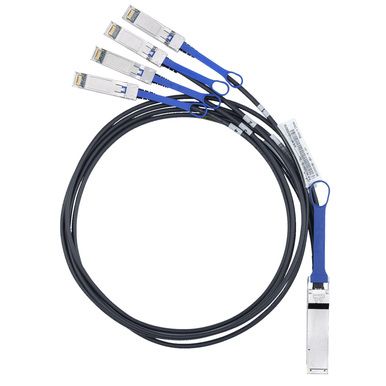 40GBASE ACTIVE OPTICAL QSFP/TO 4SFP BREAKOUT CABLE 1M IN