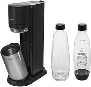 SodaStream Soda Maker DUO black Schwarz QC incl 1 Glas- Glas & 1 PET-Bottle PETBottle (1016812411)