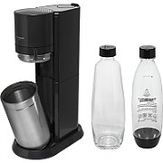 SodaStream Soda Maker DUO black Schwarz QC incl 1 Glas- Glas & 1 PET-Bottle PETBottle (1016812411)