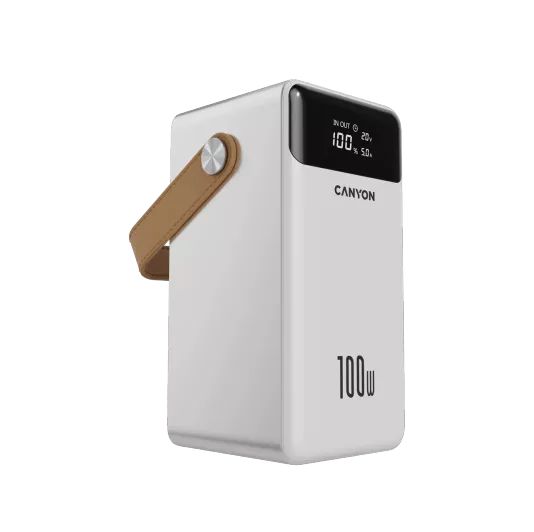 CANYON power bank OnPower 610 metal 60000 mAh PD100W White
