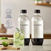 SodaStream PET Bottle Duo Pack (2 Bottles, 1L, black) (3000242)