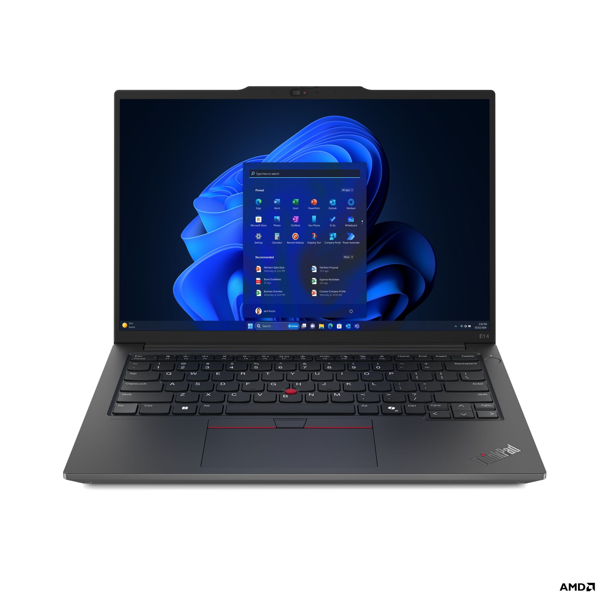 Laptop Lenovo ThinkPad E14 G6, 14 inch 1920 x 1200, AMD Ryzen 7 7735HS (8 C / 16 T, 3.2 GHz - 4.75 GHz, 4 MB + 16 MB cache, 28 W), 32 GB DDR5, 1 TB SSD, AMD Radeon 680M, Fara sistem de operare, Black