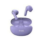 Casti Trust Yavi wireless, TWS, bluetooth, interfata USB-C, frecventa de raspuns 20 Hz - 20.000 Hz, violet