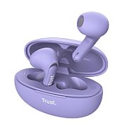 Casti Trust Yavi wireless, TWS, bluetooth, interfata USB-C, frecventa de raspuns 20 Hz - 20.000 Hz, violet