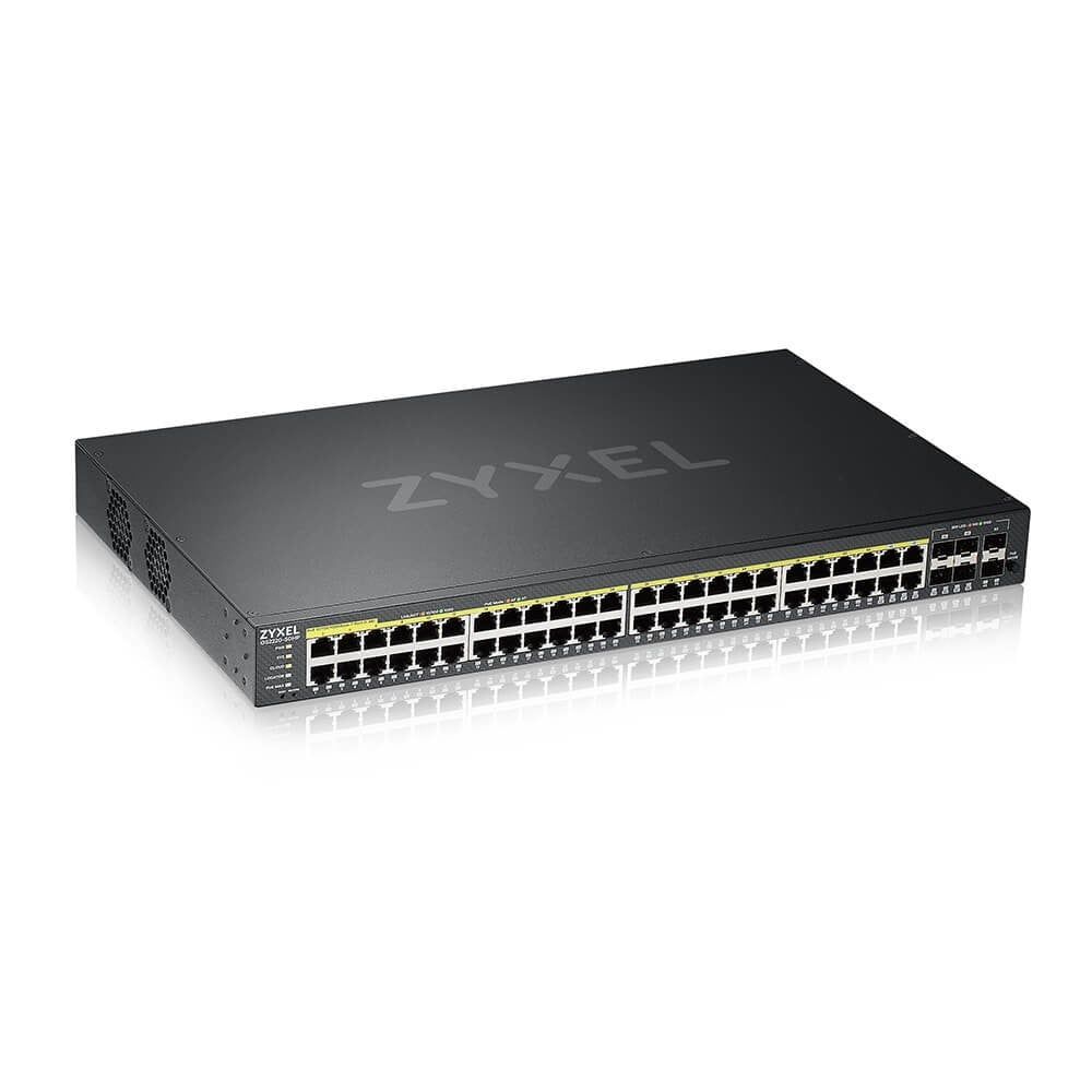 Switch Zyxel GS2220-50HP-EU0101F, 44 porturi 10/100/1000 Mbps