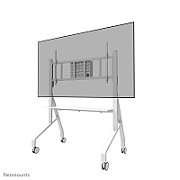 Stand podea mobil/fix Neomounts FL50-575WH1 pentru display-uri cu diagonale 65 -110 , sistem de prindere VESA 100x100~1100x600, greutate maxima suportata 125kg, fix lockable - lacătul nu este inclus culoare alb. Garantie 5 ani