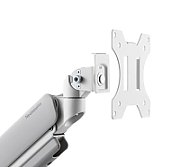 Brat monitor Neomounts DS70-450WH1 pentru display-uri cu diagonale 17 -42 , sistem de prindere VESA 75x75~100x100, greutate maxima suportata 15kg, full motion, tilt +45°, swivel 90°, rotate 180° gas spring culoare alb. Garantie 5 ani