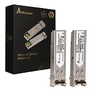 Extralink SFP 1.25G 2-pack  SFP Module  1.25Gbps LC/UPC 850nm 550m multi mode DOM