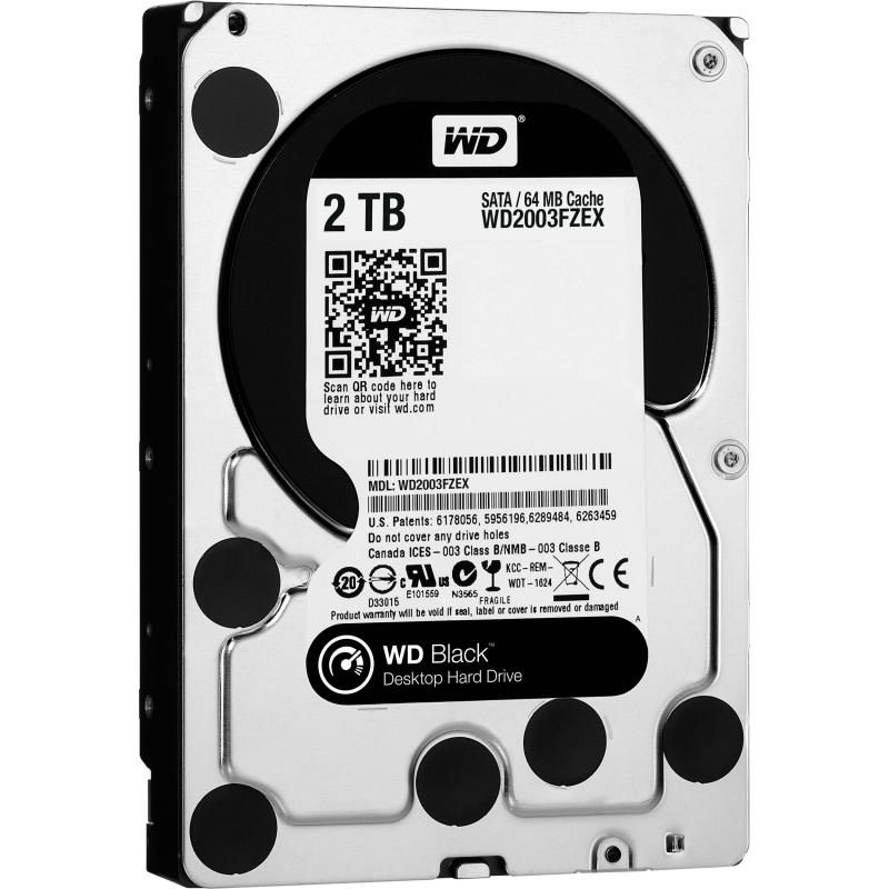HDD Desktop WD Black (3.5'', 2TB, 64MB, 7200 RPM, SATA 6Gbps)
