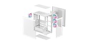 DeepCool CG580 4F WH Midi Tower White
